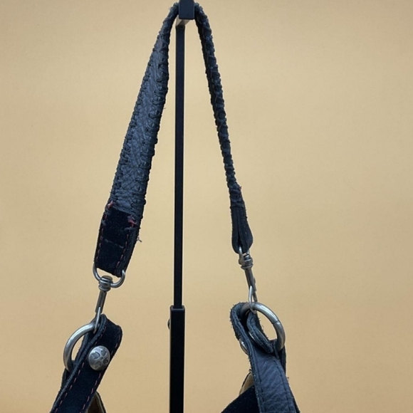 Patricia Nash Caffarelli Colorblock Suede Leather Drawstring  Purse - Picture 7 of 13